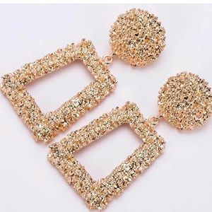 Zara Inspired Gold Vintage Statement Earrings